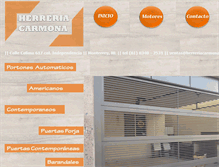 Tablet Screenshot of herreriacarmona.com